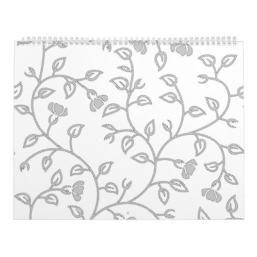 Botanisch Minimalisme | Aangepaste Wandkalender Kalender (Hoes)