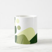 Botanisch minimalistisch bladontwerp klassieke mok (Center)