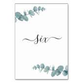 Botanisch Minimalistische Eucalyptus Kaart (Achterkant)