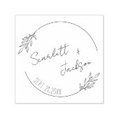 Botanisch Minimalistische Handgeschreven Save the Zelfinktende Stempel (Design)