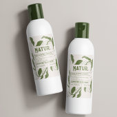 Botanisch modern patroon Cosmetisch productetiket Voedselcontainer Etiket