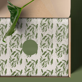 Botanisch modern patroonpapier tissuepapier