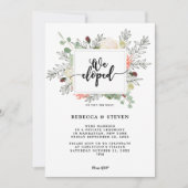 Botanisch Modern We Ontwikkelde Uitnodiging (Voorkant)