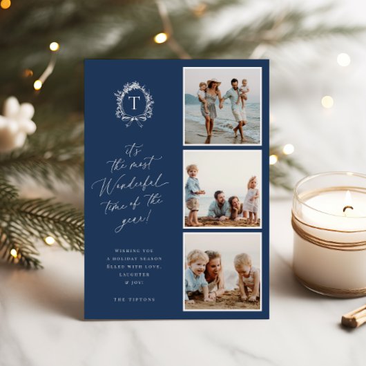  Botanisch Monogram 3 Foto Vakantie Kaart