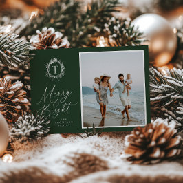 Botanisch Monogram 3 Foto Vakantie Kaart