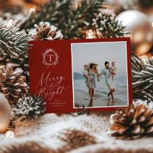  Botanisch Monogram 3 Foto Vakantie Kaart