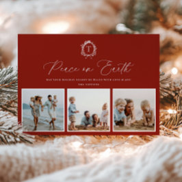 Botanisch Monogram 3 Foto Vakantie Kaart