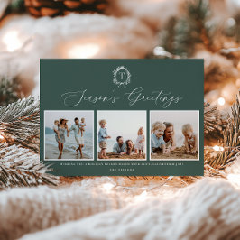 Botanisch Monogram 3 Foto Vakantie Kaart