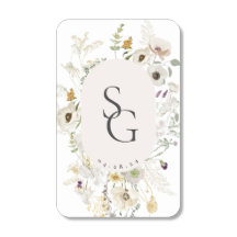 Botanisch Monogram Bruiloft Matchbox
