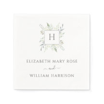 Botanisch Monogram Bruiloft