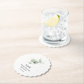 Botanisch Monogram Eucalyptus Minimalistische Brui Kartonnen Onderzetters (Insitu)