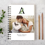 Botanisch Monogram Galerij van 4 Foto's Maandelijk Planner<br><div class="desc">Delicate Botanische Monogram Galerij van 4 Foto's gepersonaliseerde maandelijkse planner.</div>