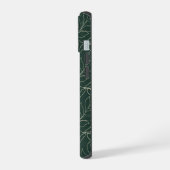 botanisch monogram iPhone 15 case (Linkerkant)