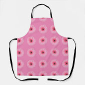 Botanisch Monogram  Roze Tuin Schort (Voorkant)