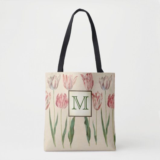 Botanisch Monogram Tote Bag (Voorkant)
