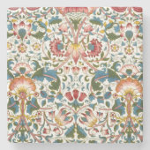  botanisch morris-design — aardewerk stenen onderzetter (Voorkant)