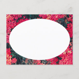Botanisch motief collage compositie randen briefkaart