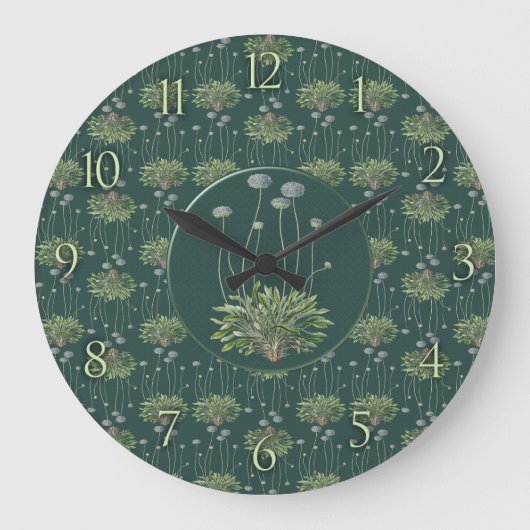 Botanisch Motief Grote Klok (Voorkant)