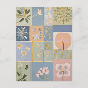 Botanisch Mozaïek in Bloei Briefkaart