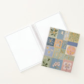 Botanisch mozaïek in bloei notitieboek (Binnen)