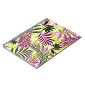 Botanisch naadloos patroon gemengd met geometrisch notitieboek (Linkerzijde)