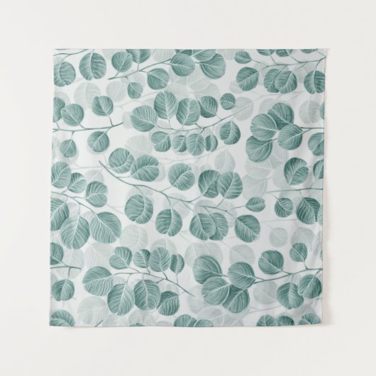 Botanisch naadloos patroon met  afbeelding wandkleed (Voorkant (horizontaal))