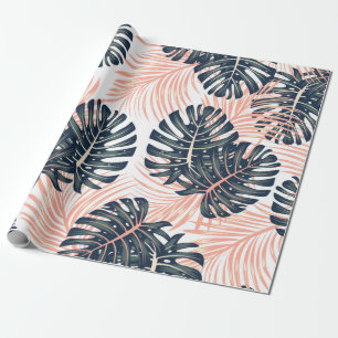 Botanisch naadloos tropisch patroon met helder pl cadeaupapier