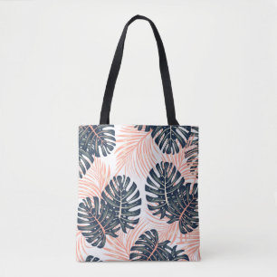 Botanisch naadloos tropisch patroon met helder pl tote bag