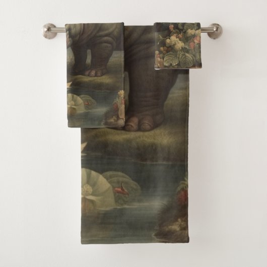  botanisch nijlpaard bad handdoek (Insitu)