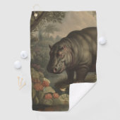  botanisch nijlpaard golfhanddoek (Insitu)