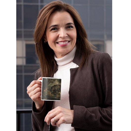  botanisch nijlpaard koffiemok