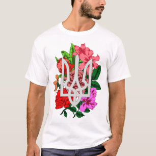 Botanisch nog en Oekraïens trident tryzub T-shirt