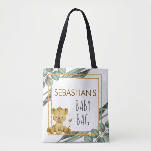 Botanisch Oerwoud Safari Lion New Baby Tote Bag (Voorkant)