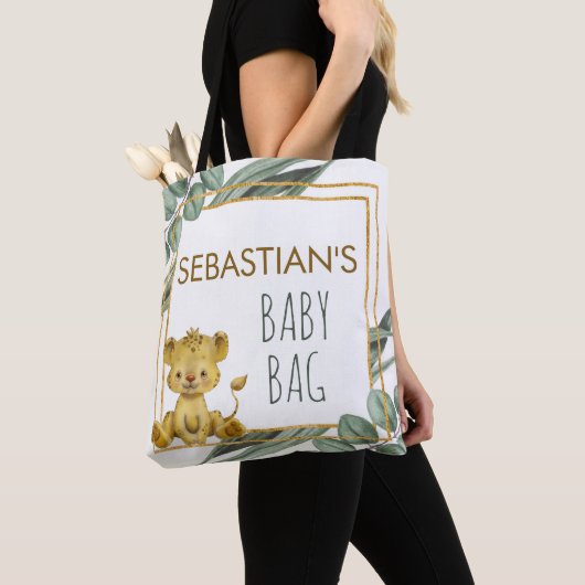 Botanisch Oerwoud Safari Lion New Baby Tote Bag (Dichtbij)
