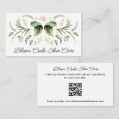 Botanisch ontwerp Huidverzorger Visitekaartje (Voorkant / Achterkant)