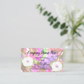 Botanisch ontwerp visitekaartje (Staand voorkant)