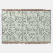 Botanisch ontwerp voor deken. deken (Voorkant)