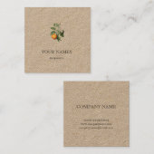 BOTANISCH "ORANJE BLOSSOM" REDOUTÉ VISITEKAARTJE (Voorkant / Achterkant)