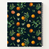  botanisch Oranje vruchten Notitieboek (Achterkant)