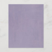 Botanisch paars en goud bloemen bruiloftsmenu flyer (Achterkant)