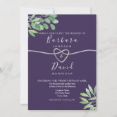 Botanisch Paars huwelijk Kaart (Voorkant)