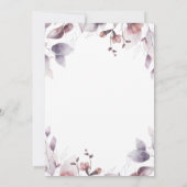 Botanisch Paars huwelijk Kaart (Achterkant)
