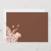 Botanisch Pampagras Watercolor Bloemig Save The Date (Achterkant)