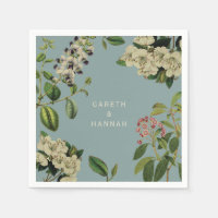 BOTANISCH PAPIER SERVET-EEND EI BLAUW
