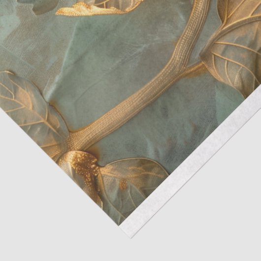 botanisch papier van bladgoud (Detail)