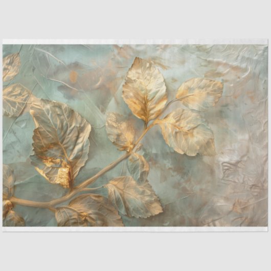 botanisch papier van bladgoud (Voorkant)