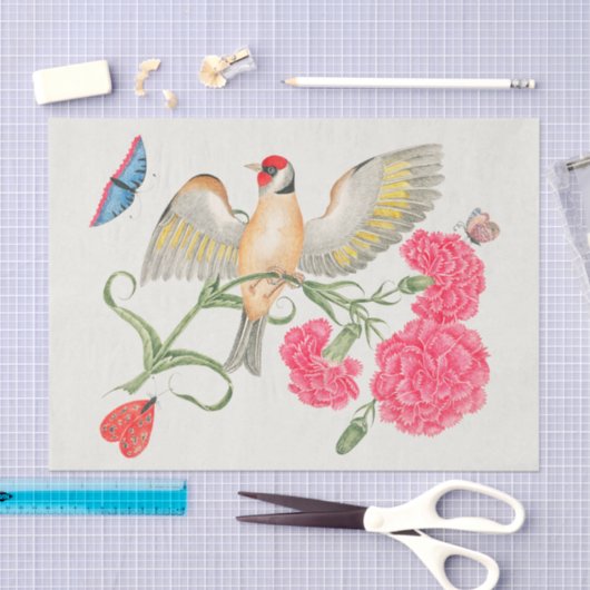 Botanisch papier voor fluitenzen en vogelweefsel (Craft)