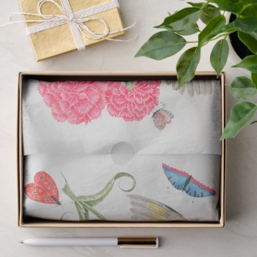 Botanisch papier voor fluitenzen en vogelweefsel (Geschenk)