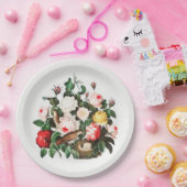  BOTANISCH PAPIERBORD MET VOGELNEST PAPIEREN BORDJE (Feest)