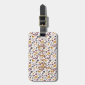 Botanisch Patroon Aanpassen Bagagelabel (Voorkant verticaal)